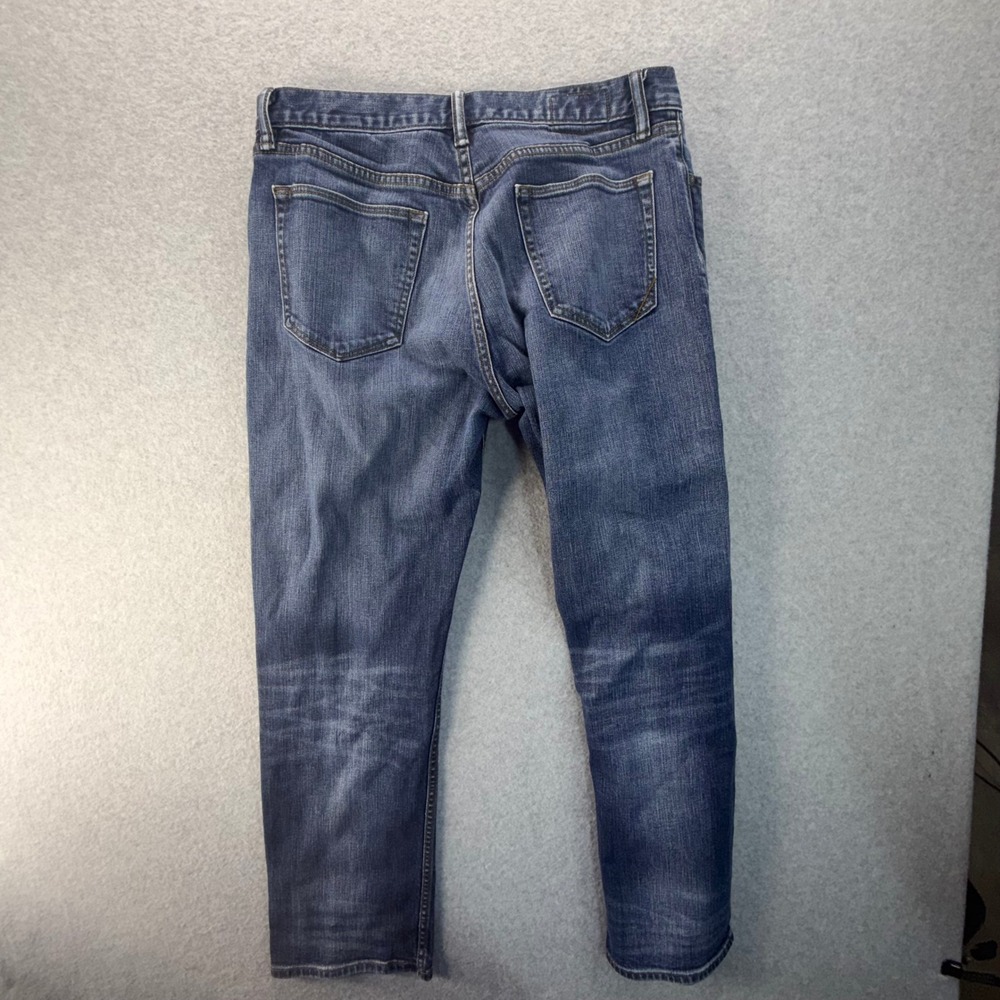 Banana‎ Republic Straight Leg Jeans Mens 33x30 Medium Wash Blue Stretch Denim - Picture 8 of 9